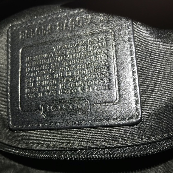 Black Leather Coach bag - Picture 4 of 4